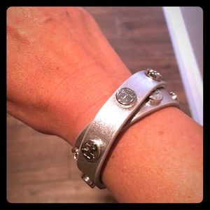 Tory Burch Silver Wrap Bracelet